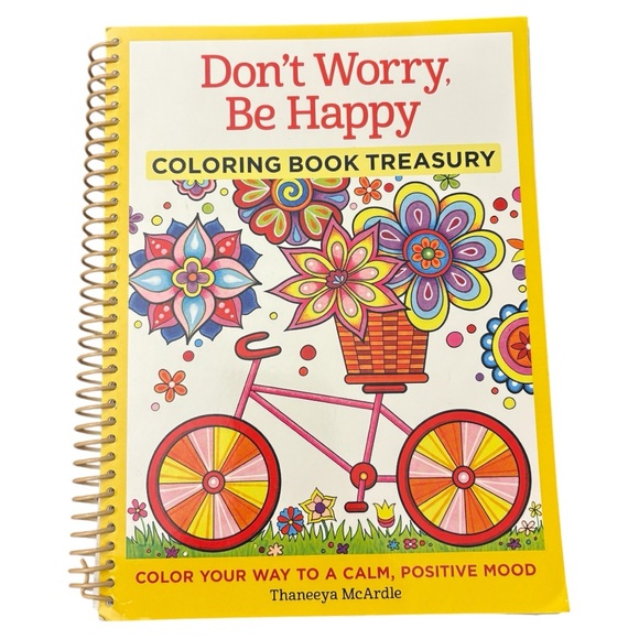 Other - NWT Coloring Book Don’t Worry Be Happy Coloring Book Treasury Art A…